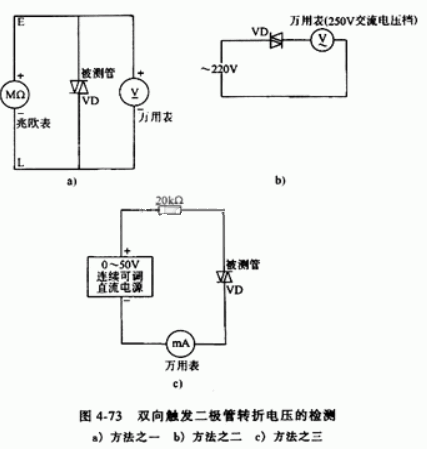 双向触发二极管检测