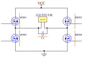 直流有刷电机 并联 电容